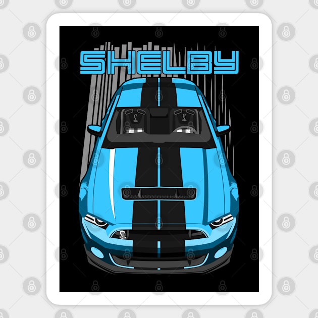 Shelby GT500 S197 - Grabber Blue & Black Magnet by V8social